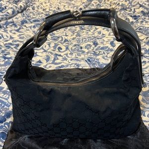Gucci black hobo bag